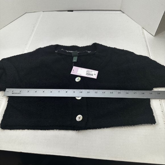 2 Piece Wild Fable Women's XS Black Crop Sweater And Blue Ribbed T-Shirt New - Picture 9 of 16